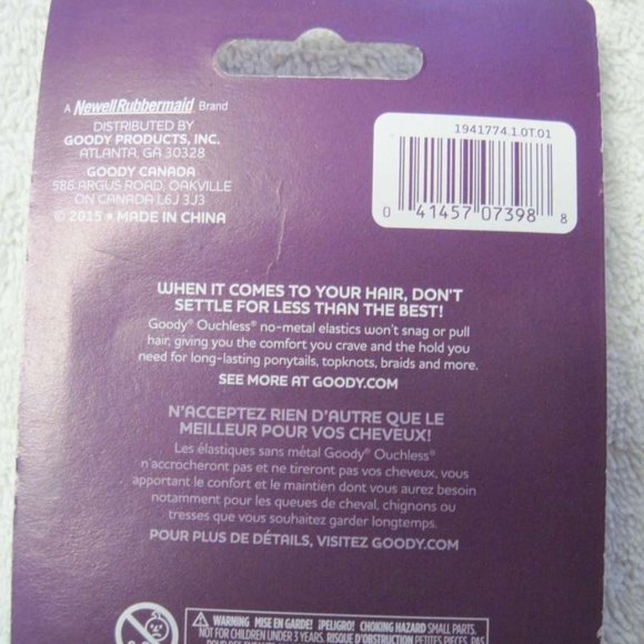 100 Goody Translucent Reddish Pink Plastic Poly Ouchless Elastic Pony Hair Bands - Picture 8 of 12